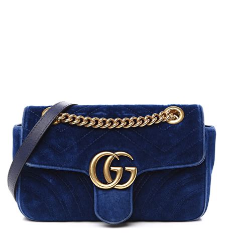 rare blue velvet gucci purse|Gucci matelasse bag.